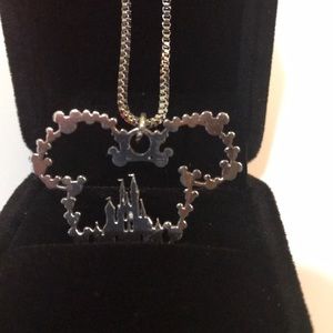 Mickey Mouse handmade sterling silver necklace